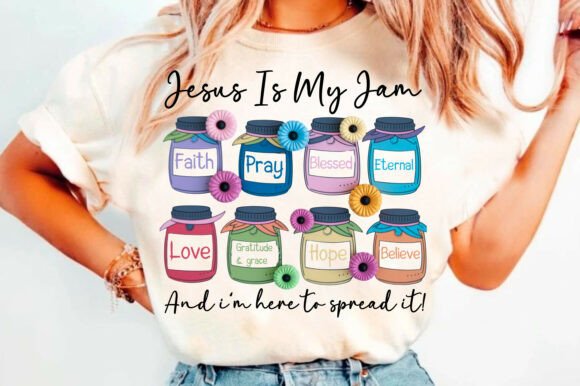Cute Christian Faith Jars Design PNG Review for Real Projects