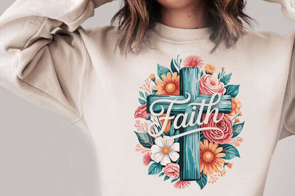 Floral Faith Cross PNG Review for Real Embroidery Projects