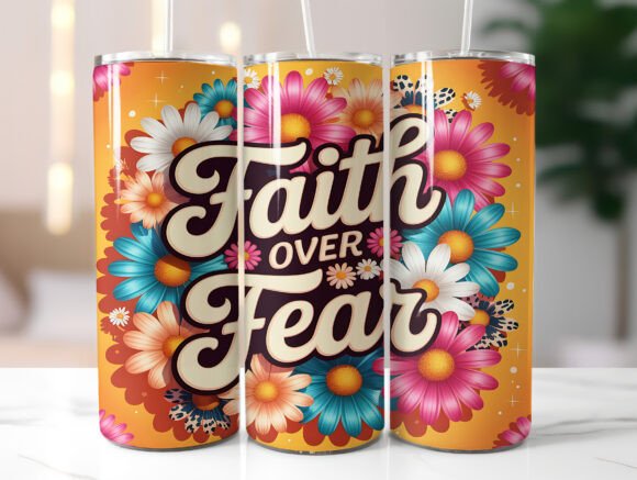 Review: Faith over Fear Christian Floral Tumbler