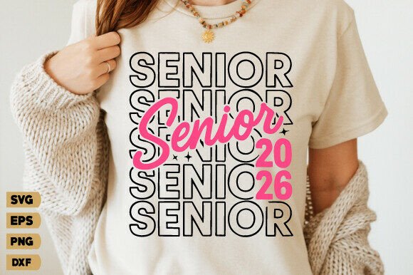Senior Mom 2026 SVG for Mother’s Day Projects