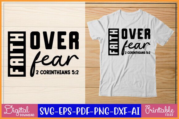 Using Faith over Fear 2 Corinthians 5 2 Png in Embroidery Projects
